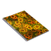 ひまわり畑のパターン ノートブック (右側)