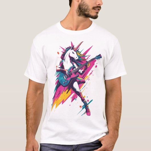 ひまわり畑のユニコーン (5) Tシャツ (正面)