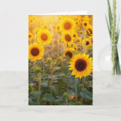 ひまわり畑の共感書 カード (正面)