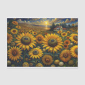 ひまわり畑の切り離し 薄葉紙 (正面)