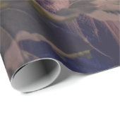 ひまわり畑の横に白い帽子をかぶった人 ラッピングペーパー (ロールコーナー)