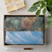 ひまわり畑の絵を描鶏 薄葉紙 (ギフト)