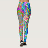 ひまわり畑を永遠に青いヒマワリ レギンス (裏面)