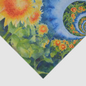 ひまわり畑を永遠に、ひまわり曼荼羅 薄葉紙 (詳細)