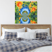 ひまわり畑を永遠に キャンバスプリント (インサイチュ (寝室))