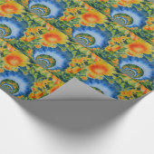 ひまわり畑を永遠に ラッピングペーパー (角)