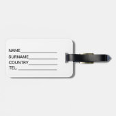 ひまわり畑を通る鮮やかひまわり道 ラゲッジタグ (裏面横)