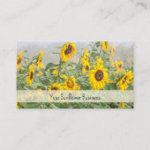 ひまわり畑イエローグリーンビューティフル 名刺 (正面)