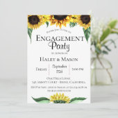 ひまわり畑エンゲージメントパーティー招待状 招待状 (スタンド正面)