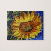 ひまわり畑カラフル芸術的スタイル ジグソーパズル (横)