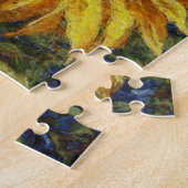 ひまわり畑カラフル芸術的スタイル ジグソーパズル (側面)