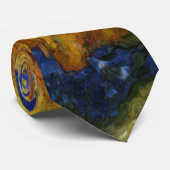 ひまわり畑カラフル芸術的スタイル ネクタイ (ロール)