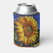 ひまわり畑カラフル芸術的スタイル 缶クーラー (缶裏面)