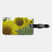 ひまわり畑ラゲッジタグ付き/レザーストラップ ラゲッジタグ (裏面横)