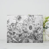 ひまわり畑ヴィンテージ白黒の切り離 (スタンド正面)