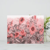 ひまわり畑ヴィンテージ赤面ピンクグレーデクページ (スタンド正面)