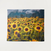 ひまわり畑横花黄 タペストリー (正面(横))