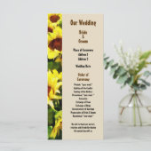 ひまわり畑結婚式 プログラム (スタンド正面)