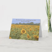 ひまわり畑聖なる書物、 経典ノートカード カード (正面)