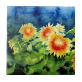 ひまわり畑1 タイル (正面)