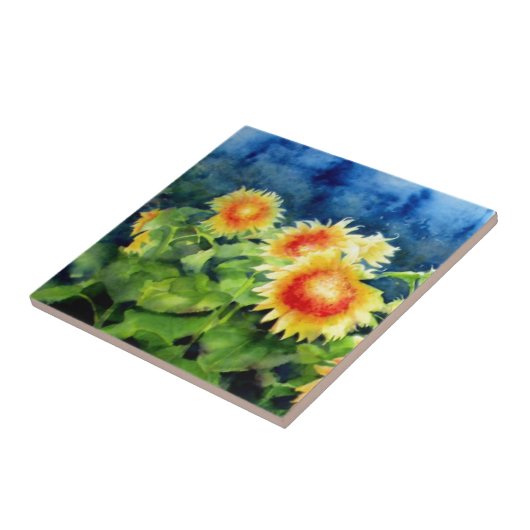 ひまわり畑1 タイル (側面)