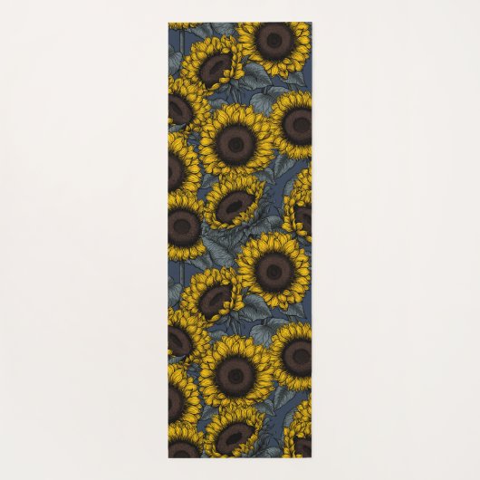 ひまわり畑2 ヨガマット (裏面)