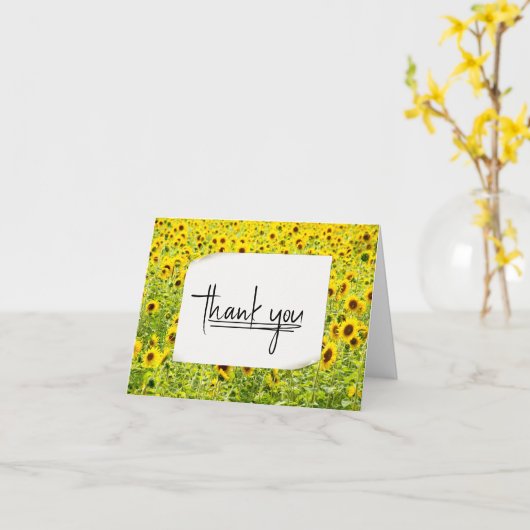 ひまわり畑 カード (黄色い花)