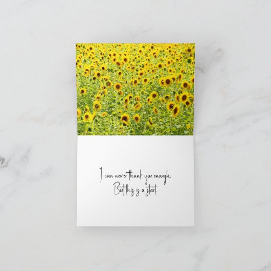 ひまわり畑 カード (内部)