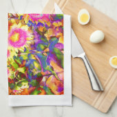 ひまわり畑 キッチンタオル (四つ折り)