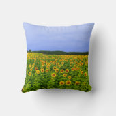 ひまわり畑 クッション (裏面)