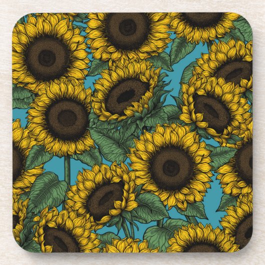 ひまわり畑 コースター (正面)