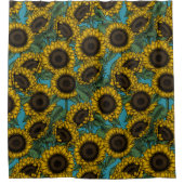 ひまわり畑 シャワーカーテン (正面)