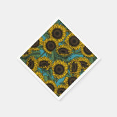 ひまわり畑 スタンダードカクテルナプキン (角)