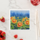 ひまわり畑 スタンダードカクテルナプキン (インサイチュ)