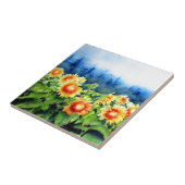 ひまわり畑 タイル (側面)