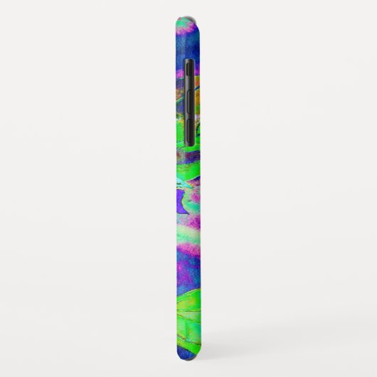 ひまわり畑 – ティール(緑がかった色)ひまわり Case-Mate iPhoneケース (裏面/左)