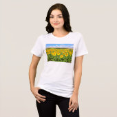 ひまわり畑 トライブレンドＴシャツ (正面全面)