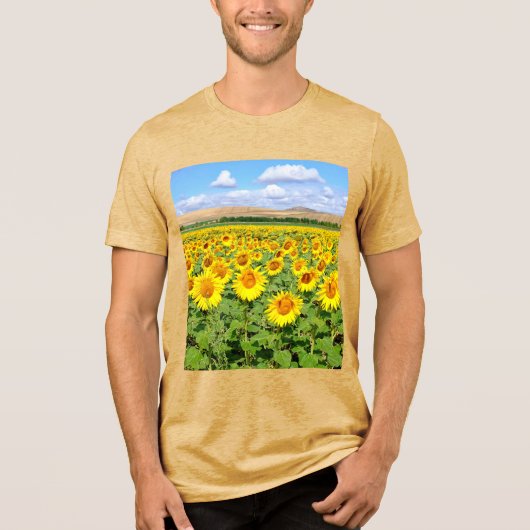 ひまわり畑 トライブレンドTシャツ (正面)