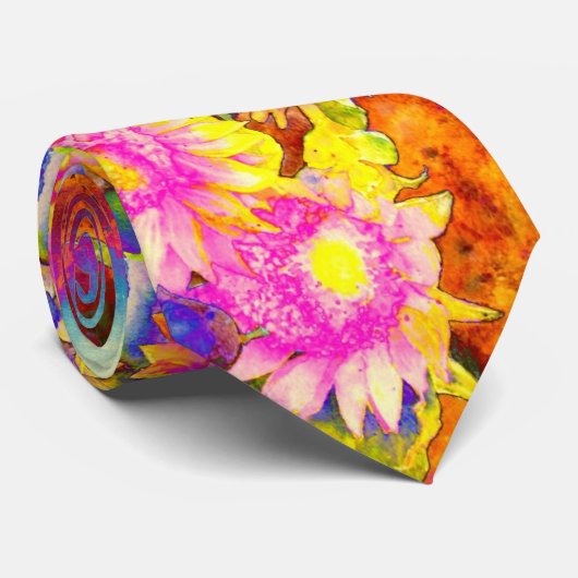 ひまわり畑 ネクタイ (ロール)