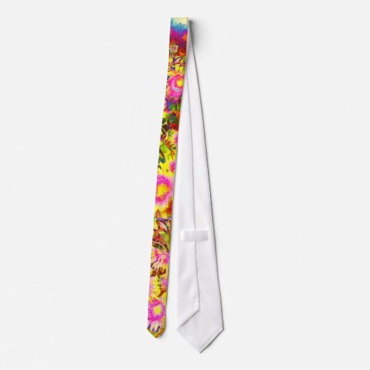 ひまわり畑 ネクタイ (裏面)