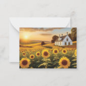 ひまわり畑 ノートカード (正面)
