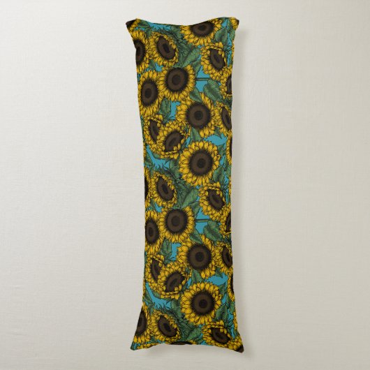 ひまわり畑 ボディピロー (正面縦)