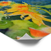 ひまわり畑 ポスター (角)