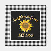 ひまわり畑 マグネット (正面)