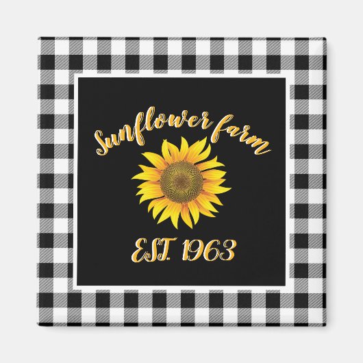 ひまわり畑 マグネット (正面)