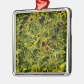 ひまわり畑 メタルオーナメント (左)