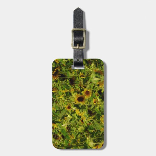 ひまわり畑 ラゲッジタグ (正面縦)