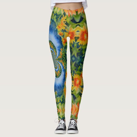 ひまわり畑 レギンス (正面)