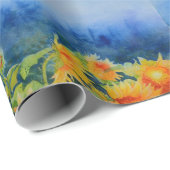 ひまわり畑 – 朝霧 ラッピングペーパー (ロールコーナー)