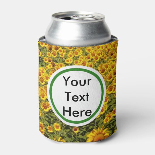 ひまわり畑 缶クーラー (缶正面)